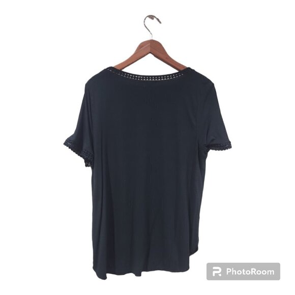 Women's Emerald Tee w/Lace Detailing Size XL - 3FOR$25 - - Picture 2 of 5